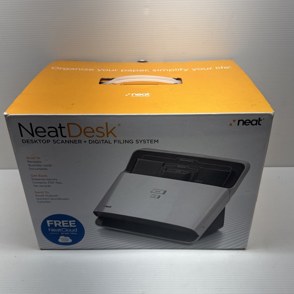 The Neat Company NeatDesk Desktop Scanner & Digital Filing System- New, Mac, Win